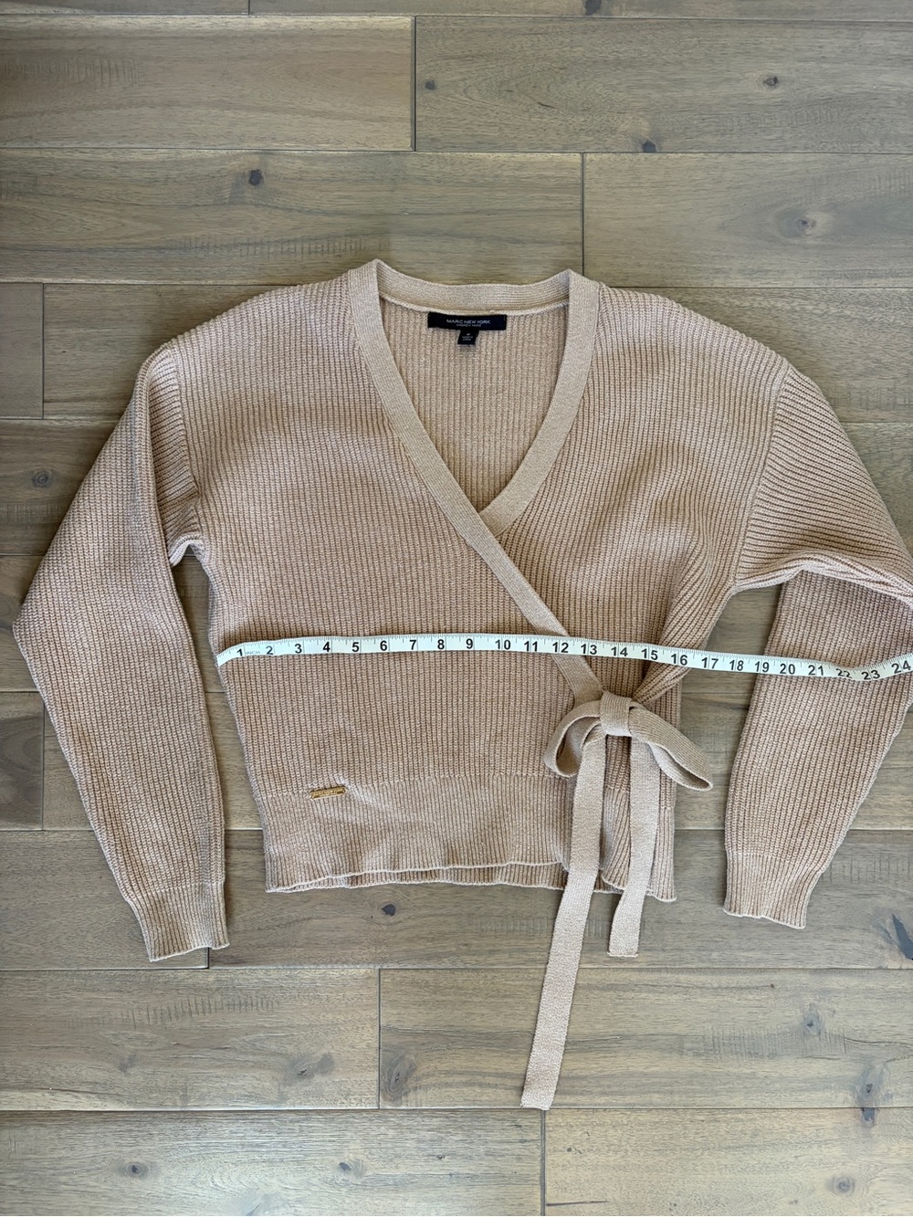 Marc New York ribbed knit wrap cardigan Medium - Picture 2 of 8